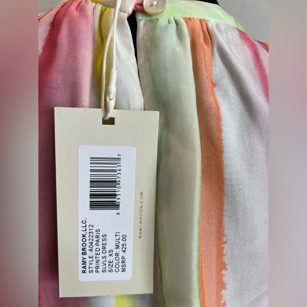 NWT Ramy Brook Paris Multicolor Halter Dress Size XS Retail $425 - Picture 9 of 12